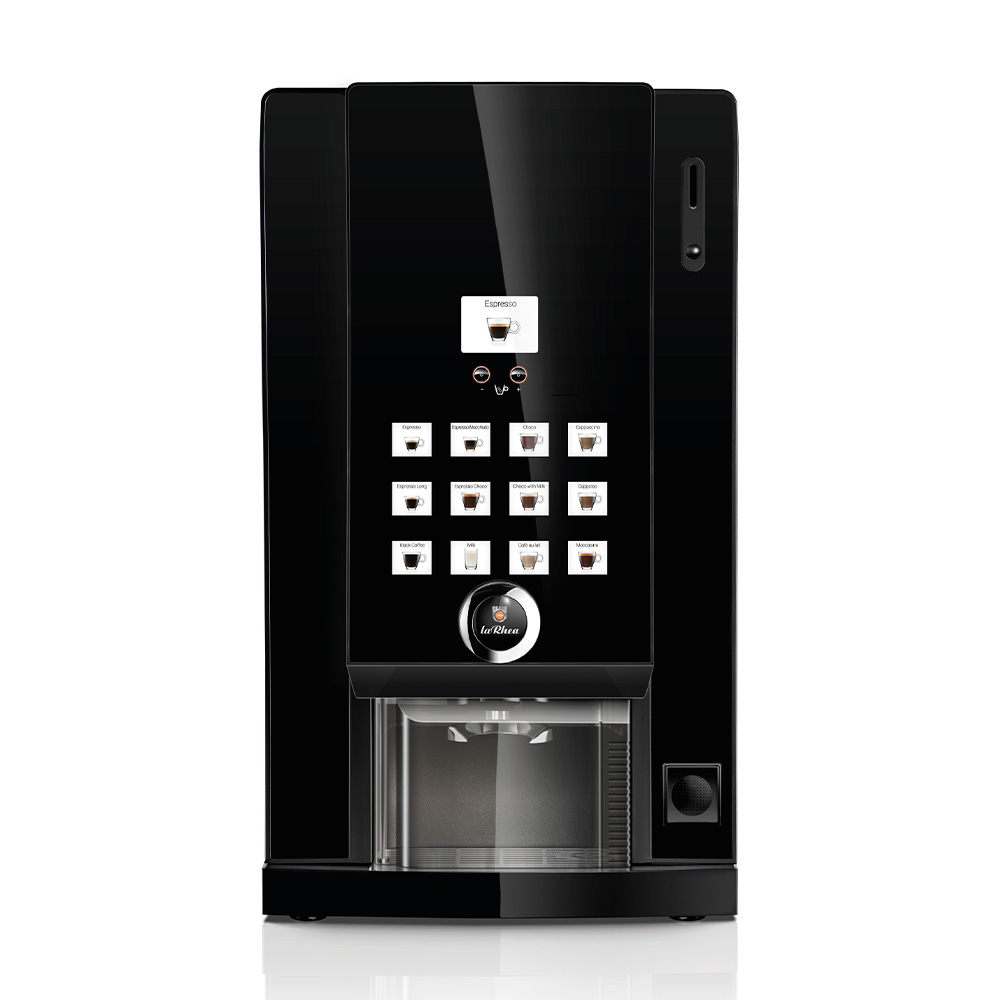ماكينة القهوة الأوتوماتيكية بالكامل laRhea Business Line مع موزع أكواب